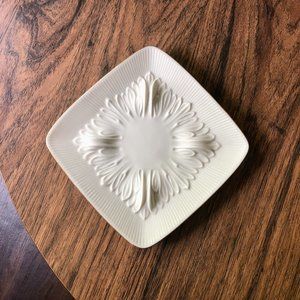 Lenox Gold-Rimmed White Porcelain China Ashtray
